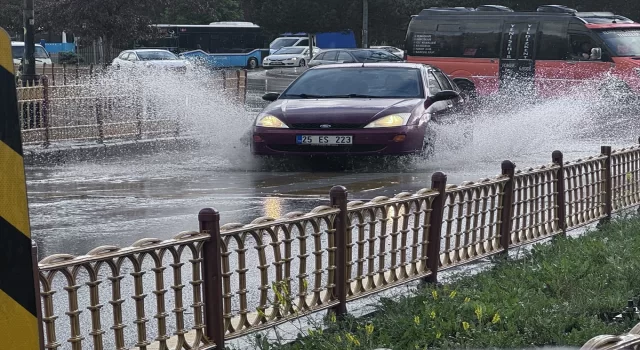 Erzurum’da sağanak etkili oldu