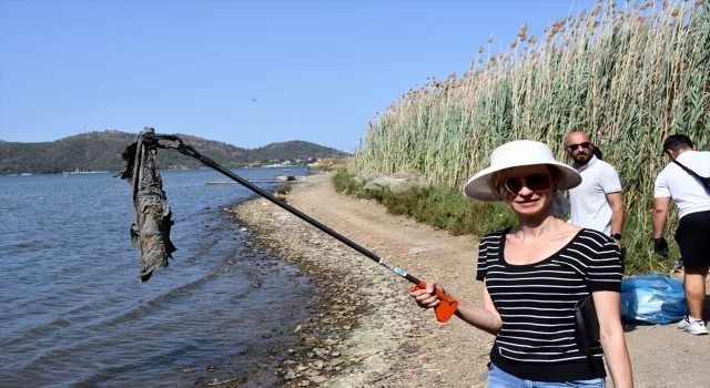 Fethiye’deki Kuş Cenneti’nde çevre temizliği yapıldı