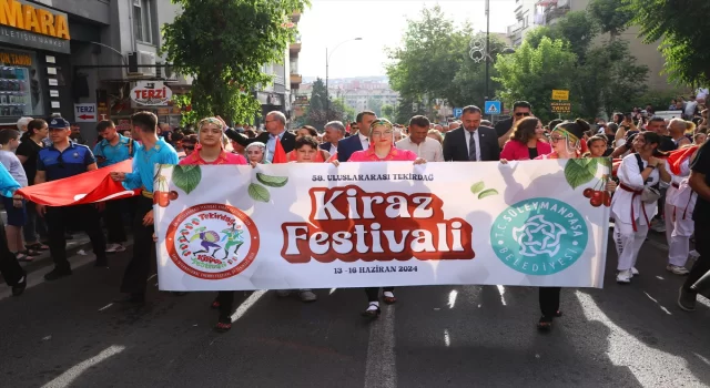 Tekirdağ’da 58. Uluslararası Kiraz Festivali’nde ateş yakıldı