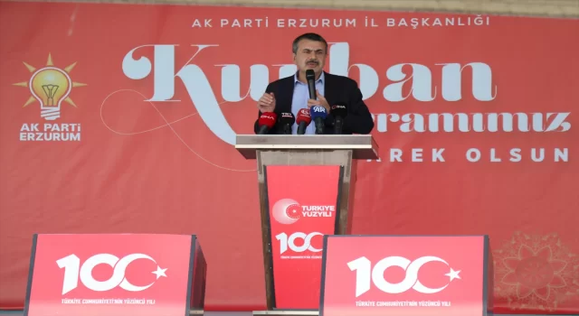 Milli Eğitim Bakanı Tekin, Erzurum’da partisinin bayramlaşma programında konuştu: