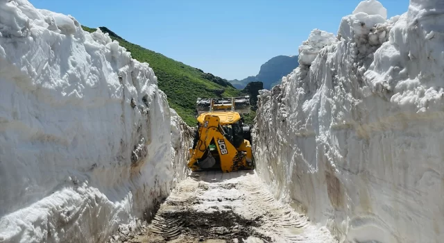 Şırnak’ta yaylalarda kar temizleme çalışması yapıldı