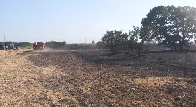 Edirne’de anız alanından ağaçlık bölgeye sıçrayan yangın söndürüldü