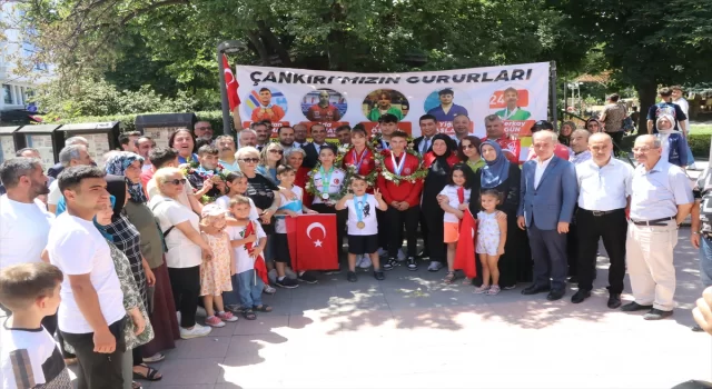 Çankırı’da Avrupa ve dünya şampiyonalarında derece alan sporcular ödüllendirildi