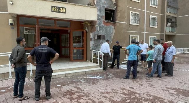 Adana’da bina girişindeki tabii gaz tesisatında çıkan yangın söndürüldü
