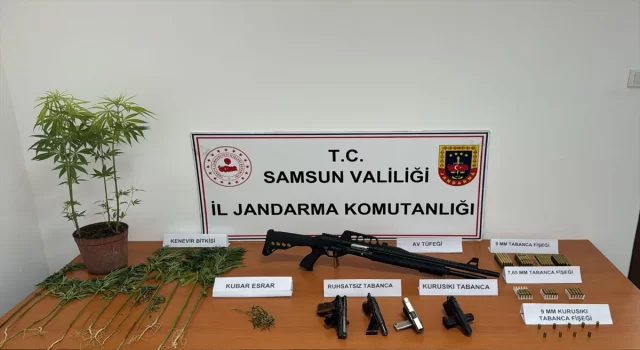 Samsun’da uyuşturucu ve silah operasyonunda 2 kişi yakalandı 