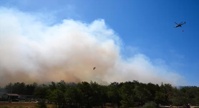 GÜNCELLEME 2 İzmir’de çıkan orman yangınına müdahale ediliyor