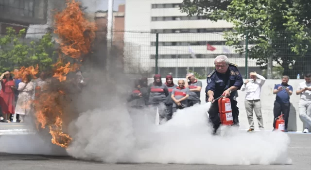 AA’da yangın eğitimi ve tatbikatı