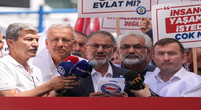 Emekli MemurSen üyelerinden ”enflasyon rakamları” protestosu 