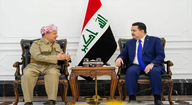 Mesud Barzani 6 yıl aradan sonra gittiği Bağdat’ta Başbakan Sudani ile görüştü