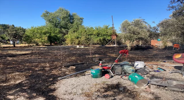 Bodrum’da hurdalıkta başlayıp iş yerine sıçrayan yangın söndürüldü