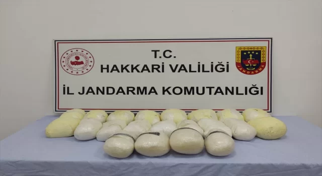 Hakkari’de 23 kilo 350 gram uyuşturucu ele geçirildi