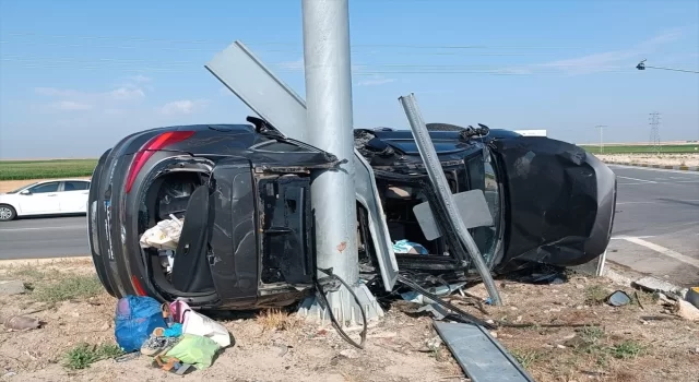 Konya’da iki otomobilin çarpıştığı kazada 1 kişi öldü, 6 kişi yaralandı