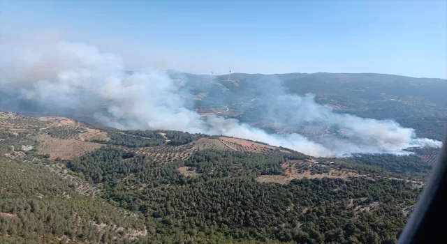 Hatay’da çıkan orman yangınına ekiplerce müdahale ediliyor