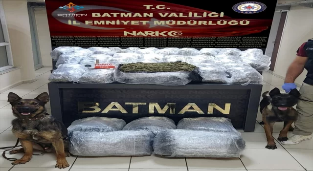 Batman’da bir araçta 81 kilo 124 gram uyuşturucu ele geçirildi