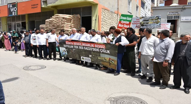 Şırnak’ta İsrail’in Gazze’ye saldırıları protesto edildi