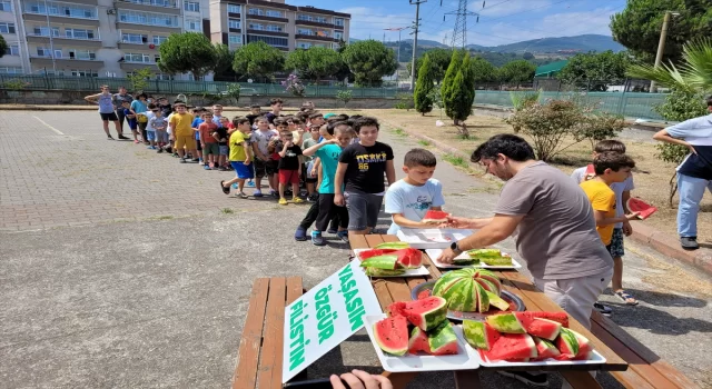 Samsun’da Kur’an kursu öğrencilerine yönelik ”Karpuz Şenliği”