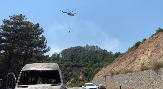 Balıkesir’in Havran ilçesinde çıkan orman yangınına müdahale ediliyor