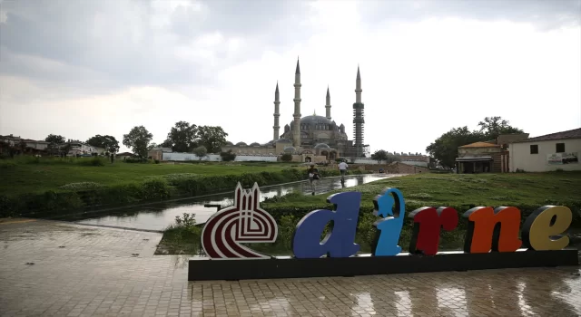 Edirne’de sağanak etkili oldu