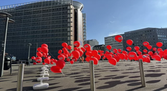 Brüksel’de STK’ler AB’nin Gazze politikasını protesto etti