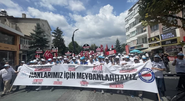 MemurSen Konfederasyonuna bağlı sendikalar Bolu’dan Ankara’ya yürüyüş başlattı