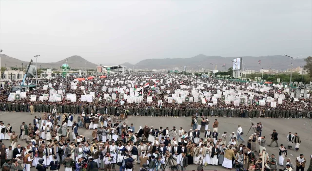 Yemen’de yüz binlerce şahsın katılımıyla Gazze’ye destek gösterileri düzenlendi