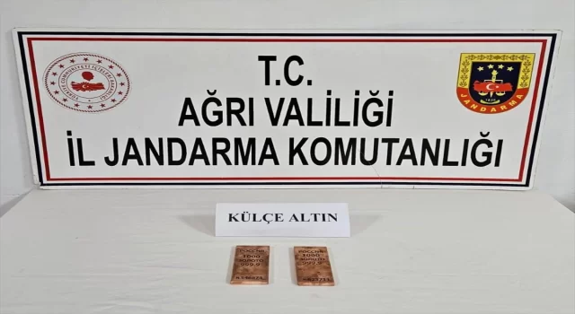 Ağrı’da 2 kilogram külçe altın ele geçirildi