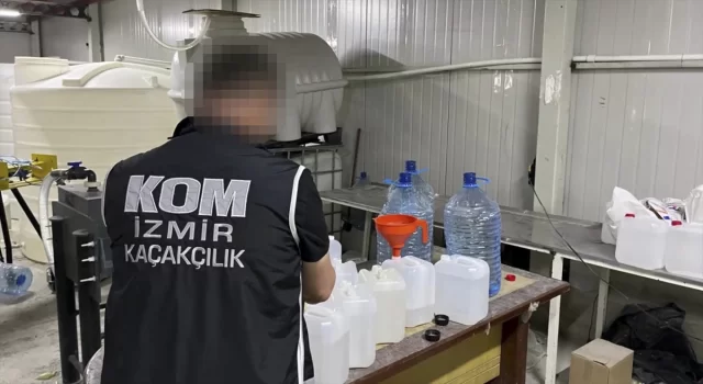 İzmir’de kaçak 18 bin 700 litre etil alkol ele geçirildi