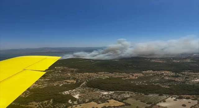 GÜNCELLEME İzmir’in Urla ilçesinde çıkan orman yangınına müdahale ediliyor