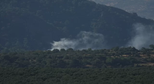 Balıkesir’de makilik alanda etkili olan yangın söndürüldü