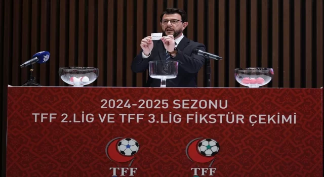 TFF 2. Lig ve TFF 3. Lig’de 202425 sezonunun fikstür çekimi yapıldı