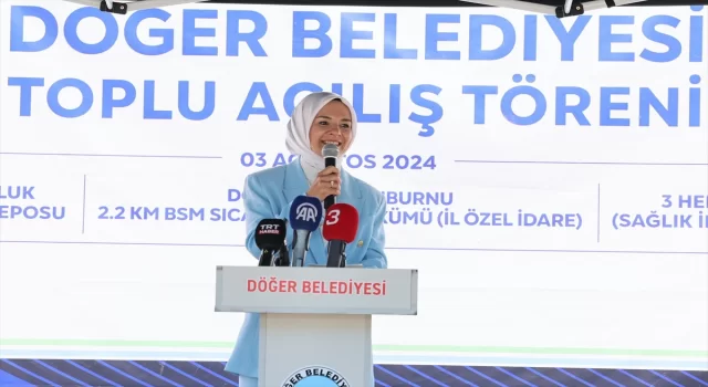 Bakan Göktaş, Döğer Belediyesinin Toplu Açılış Töreni’nde konuştu: