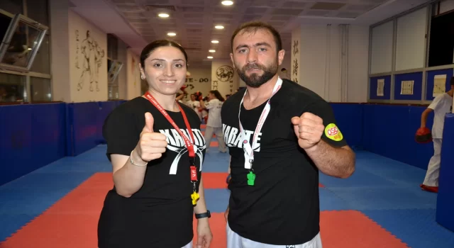 Muş’ta antrenör çift, geleceğin karate şampiyonlarını yetiştiriyor