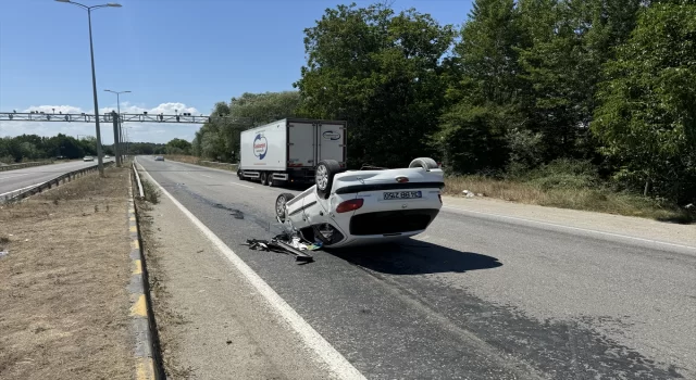 Kastamonu’da devrilen otomobildeki 1’i çocuk 4 kişi yaralandı