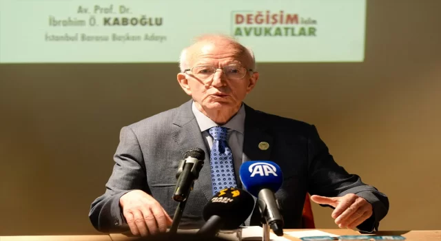 İbrahim Kaboğlu, İstanbul Barosu Başkanlığı’na adaylığını açıkladı