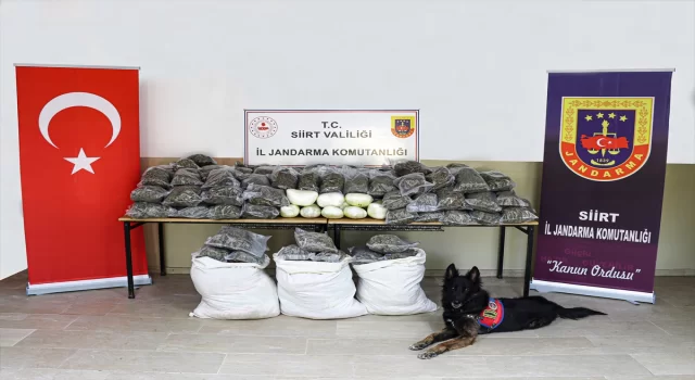 Siirt’te 170 kilogram esrar ele geçirildi