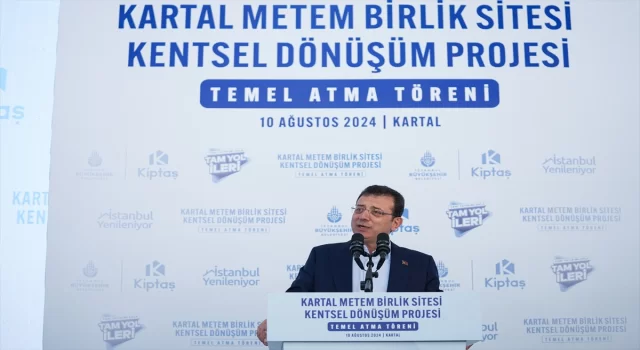 Kentsel dönüşüme giren Kartal Metem Birlik Sitesi’nin temel atma töreni yapıldı