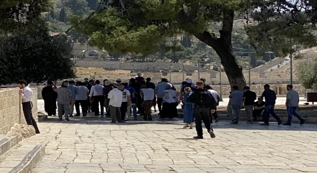 Yüzlerce fanatik Yahudi Mescidi Aksa’ya baksın düzenledi