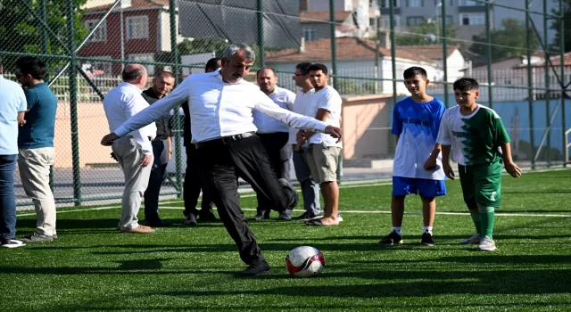 Edirne’de öğrenciler, ”Yaz Mahalle Ligi” ile sporla buluştu