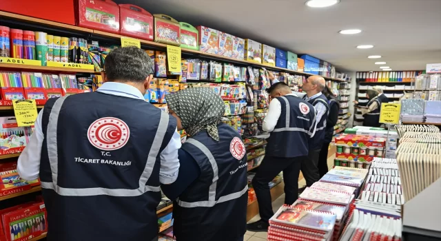 Ticaret Bakanlığı Ankara’da kırtasiye ve okul ürünlerini denetledi