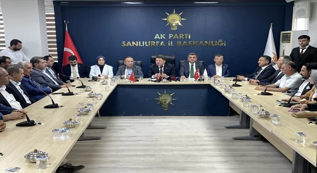 Bakan Tunç, AK Parti Şanlıurfa İl Başkanlığı’nda konuştu: