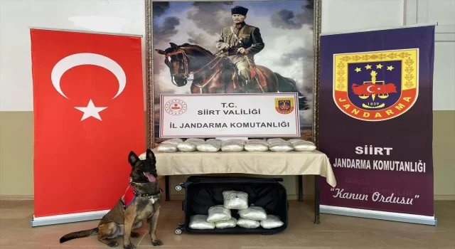 Siirt’te yolcu otobüsüne teslim edilen emanet bavulda 40 kilogram uyuşturucu bulundu