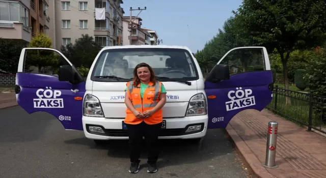 Ordu’da ”Çöp Taksi”nin şoförü Leyla Akyol temiz bir çevre için çalışıyor