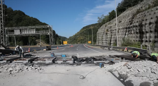 Bolu Dağı Tüneli’nde heyelan riskini ortadan kaldıracak çalışmalar sürüyor