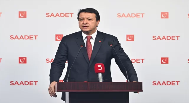 Saadet Partisi Genel Başkan Vekili Arıkan, basın toplantısı düzenledi: