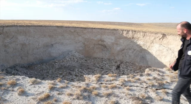 Konya’da 100 metre çapında yeni obruk oluştu