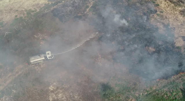 Kırklareli’nde çıkan anız yangını söndürüldü