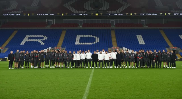 A Milli Futbol Takımı, Cardiff City Stadı’nda yürüyüş yaptı