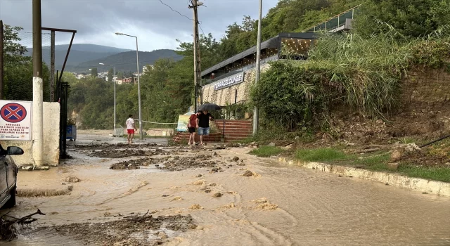 Sinop’ta sağanak etkili oldu