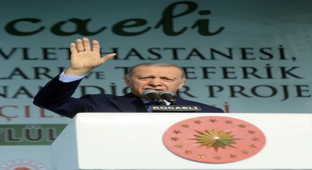 Cumhurbaşkanı Erdoğan, Kocaeli’nde toplu açılış töreninde konuştu: (1)