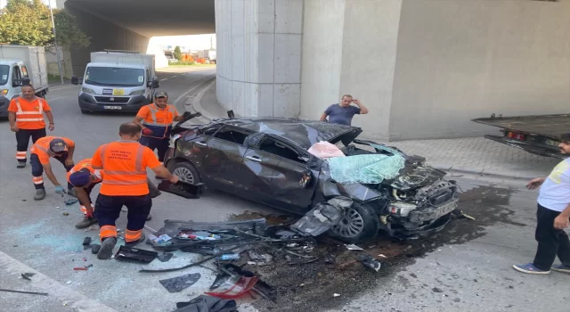 Konya’da köprülü üst geçitten düşen otomobilin sürücüsü yaşamını yitirdi